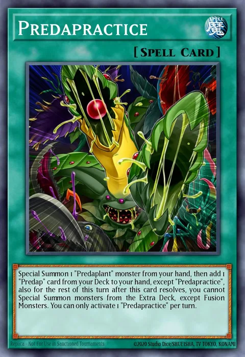 Predapractice trading card