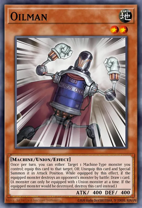 Oilman trading card