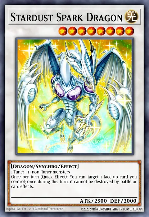 Stardust Spark Dragon trading card