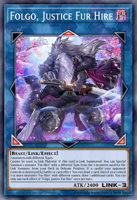 Folgo, Justice Fur Hire trading card