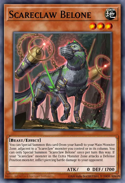 Scareclaw Belone trading card