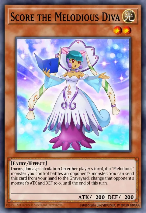 Score the Melodious Diva trading card