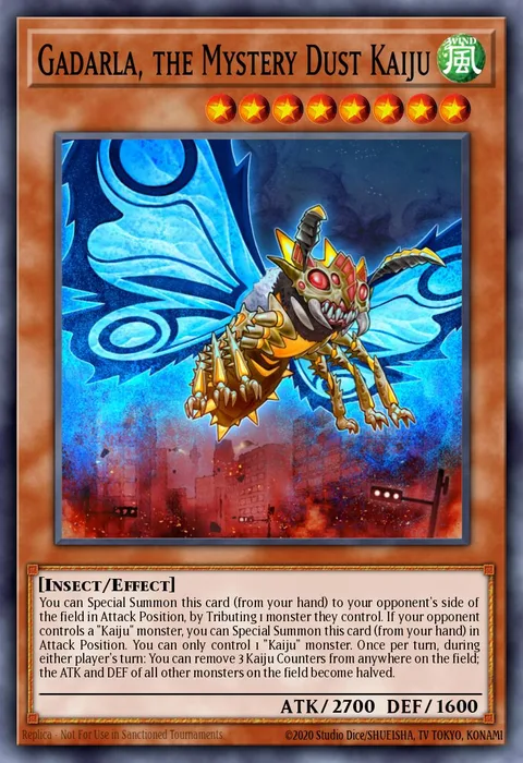 Gadarla, the Mystery Dust Kaiju trading card