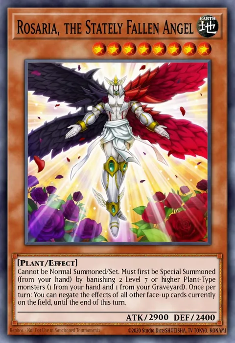 Rosaria, the Stately Fallen Angel trading card