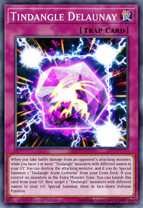 Tindangle Delaunay trading card
