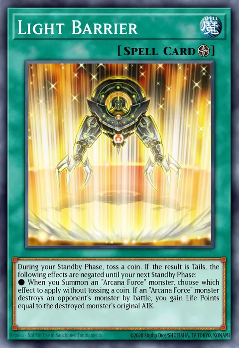 Light Barrier trading card