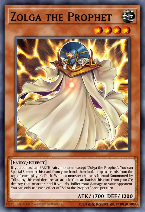 Zolga the Prophet trading card