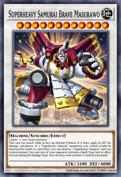 Superheavy Samurai Brave Masurawo trading card