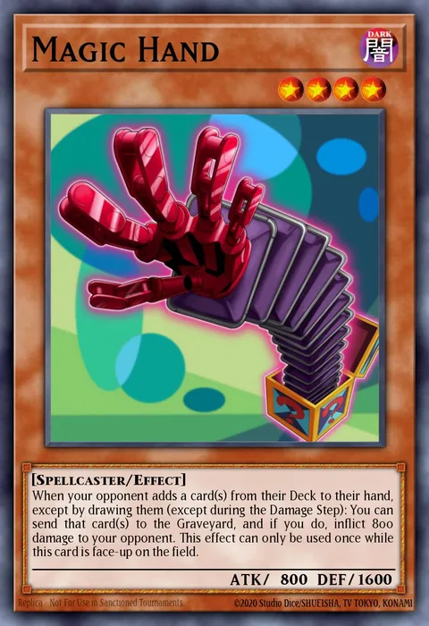Magic Hand trading card