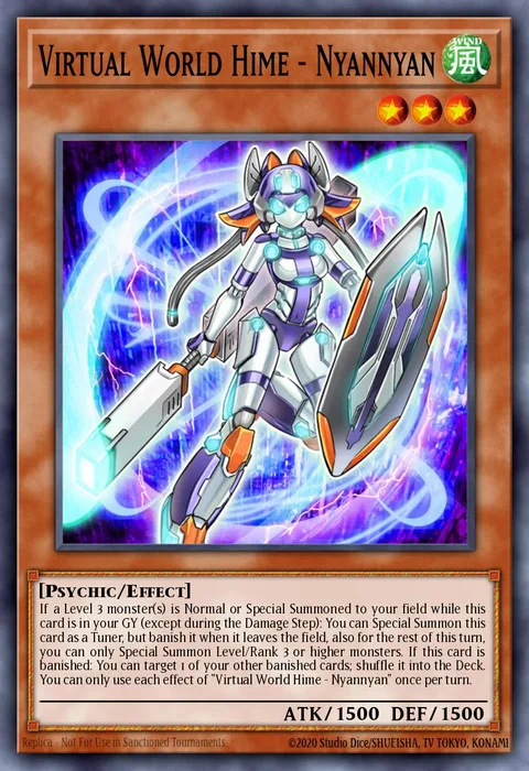 Virtual World Hime - Nyannyan trading card