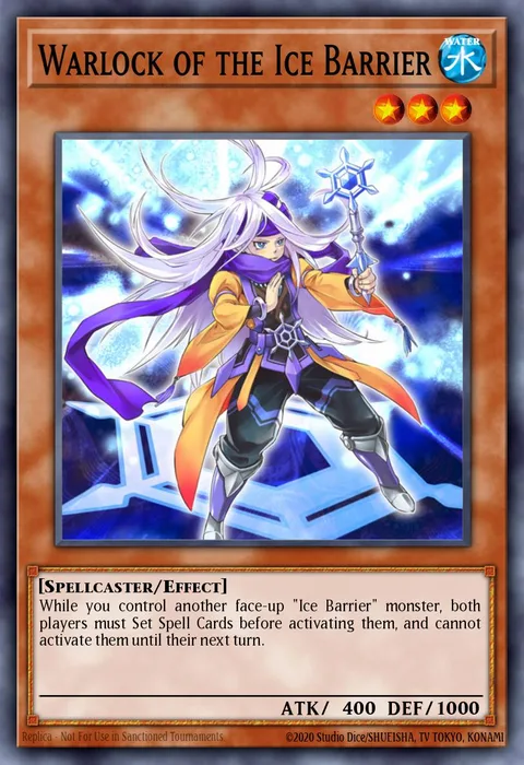 Warlock of the Ice Barrier trading card