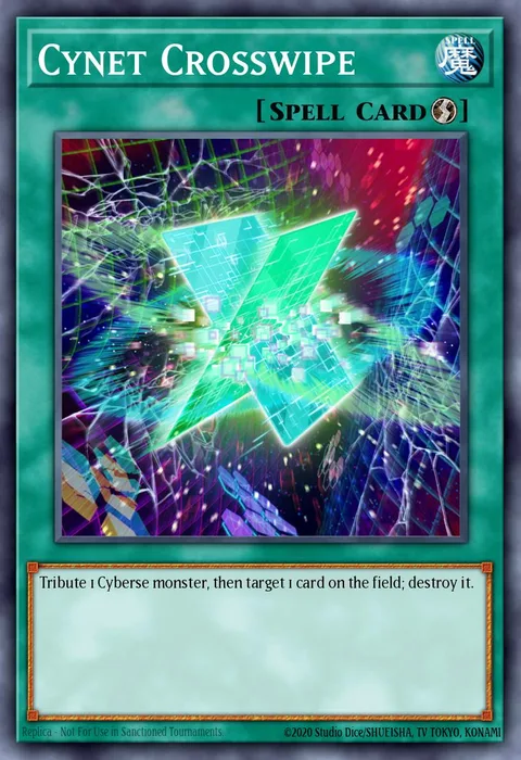 Cynet Crosswipe trading card