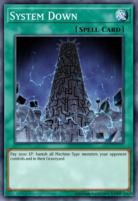 System Down trading card