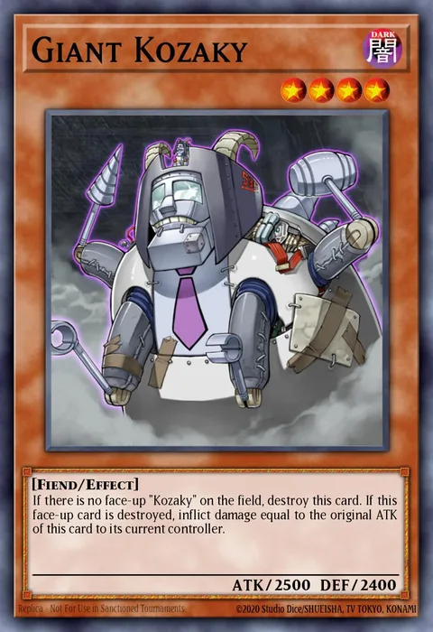 Giant Kozaky trading card