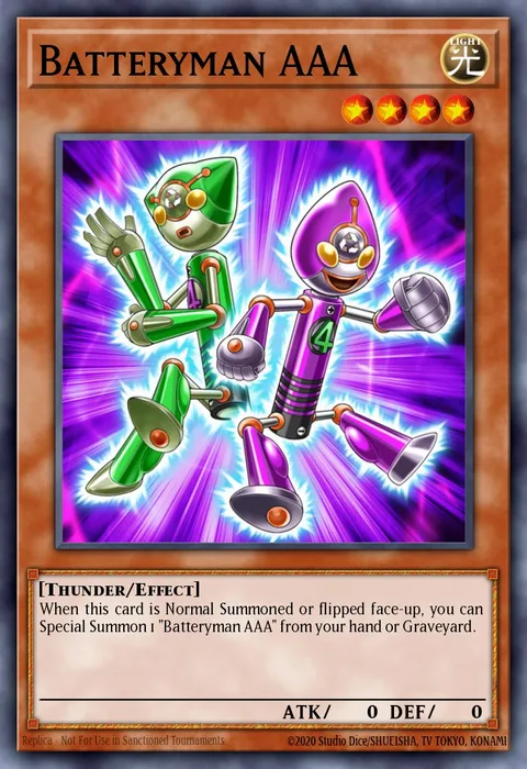 Batteryman AAA trading card