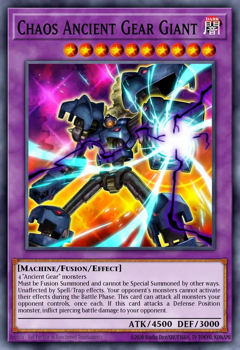 Chaos Ancient Gear Giant trading card