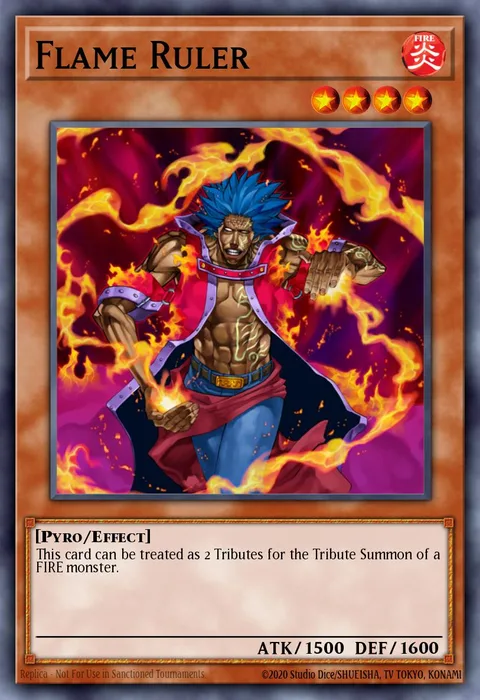 Flame Ruler trading card