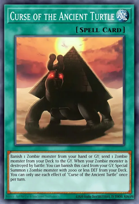 Curse of the Ancient Turtle trading card