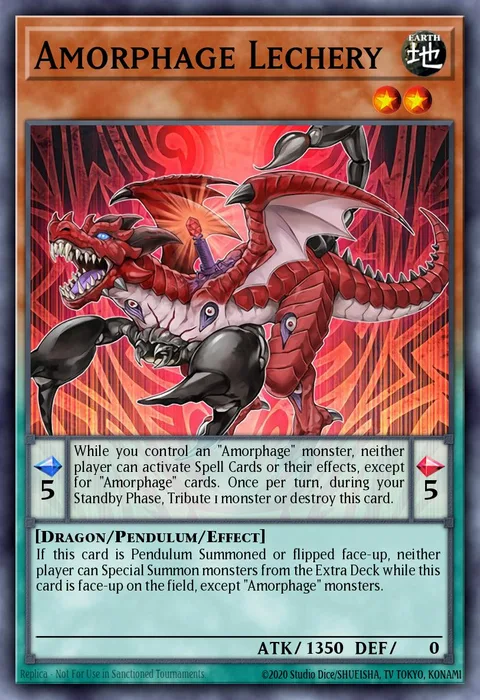 Amorphage Lechery trading card