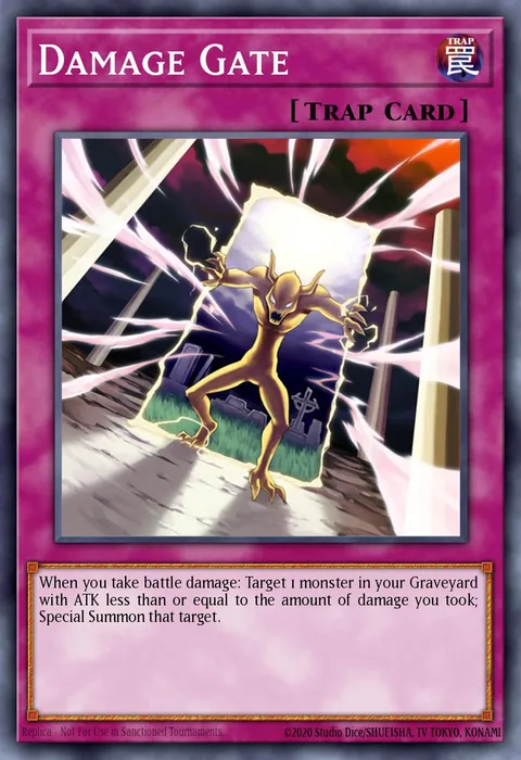 Damage Gate trading card