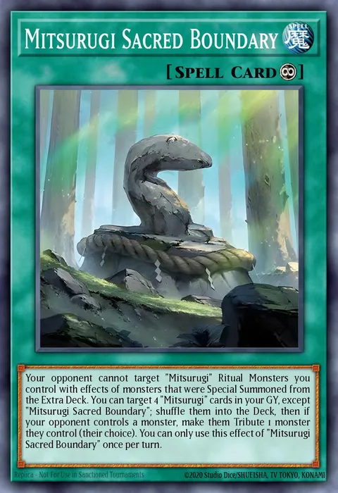 Mitsurugi Sacred Boundary trading card