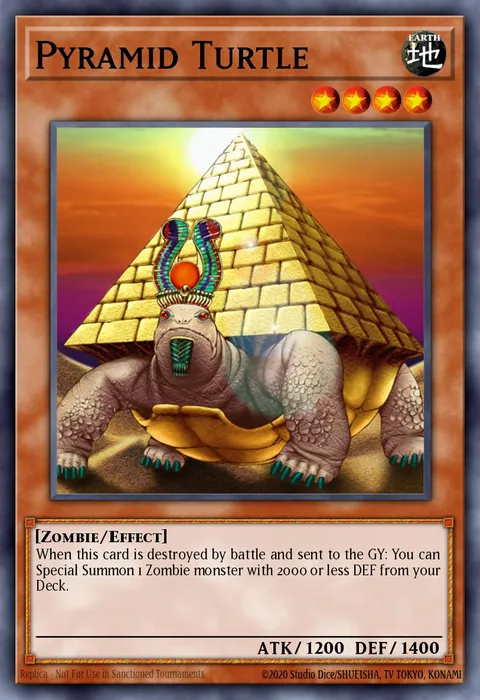 Pyramid Turtle trading card