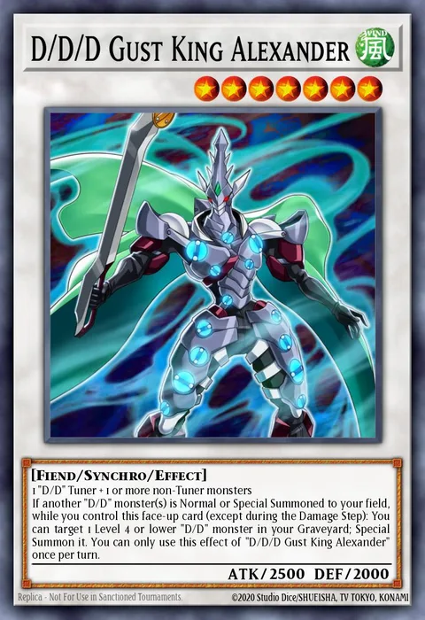 D/D/D Gust King Alexander trading card