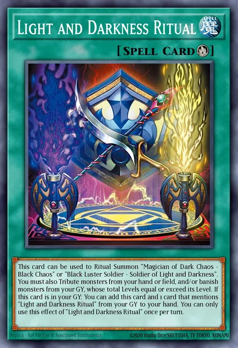 Light and Darkness Ritual trading card