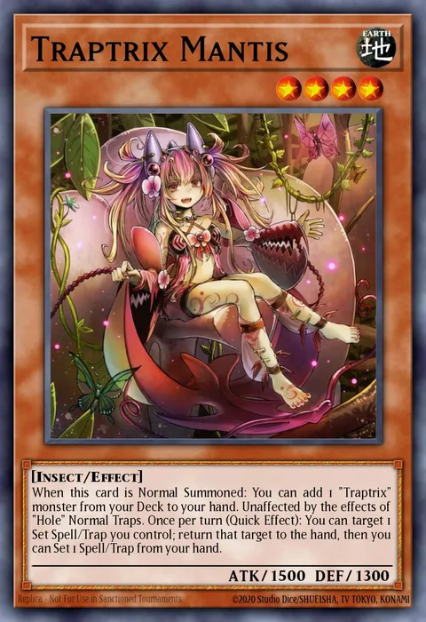 Traptrix Mantis trading card