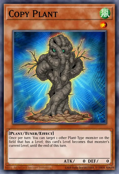 Copy Plant trading card