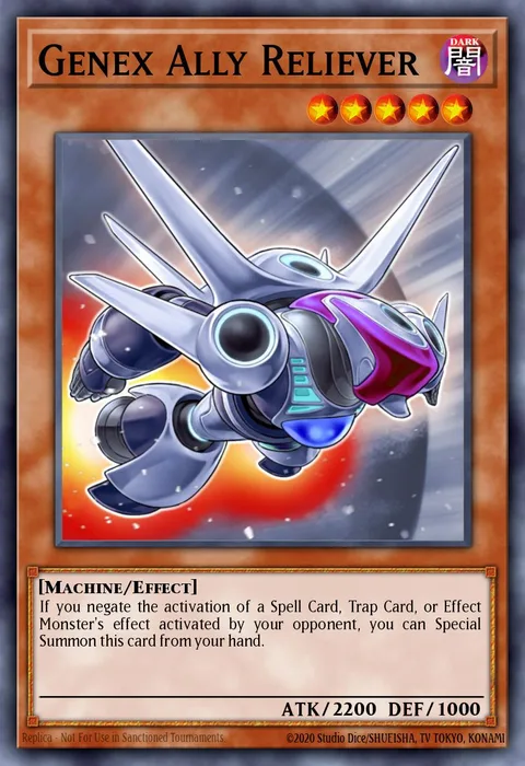 Genex Ally Reliever trading card