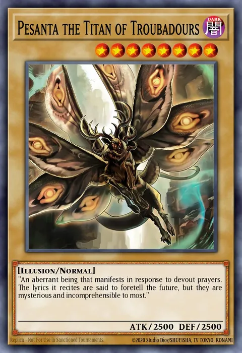 Pesanta the Titan of Troubadours trading card