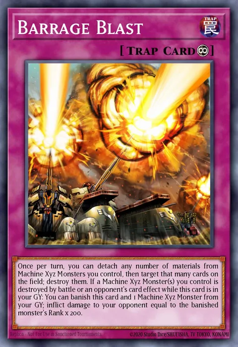 Barrage Blast trading card