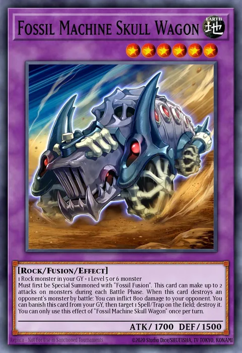 Fossil Machine Skull Wagon trading card