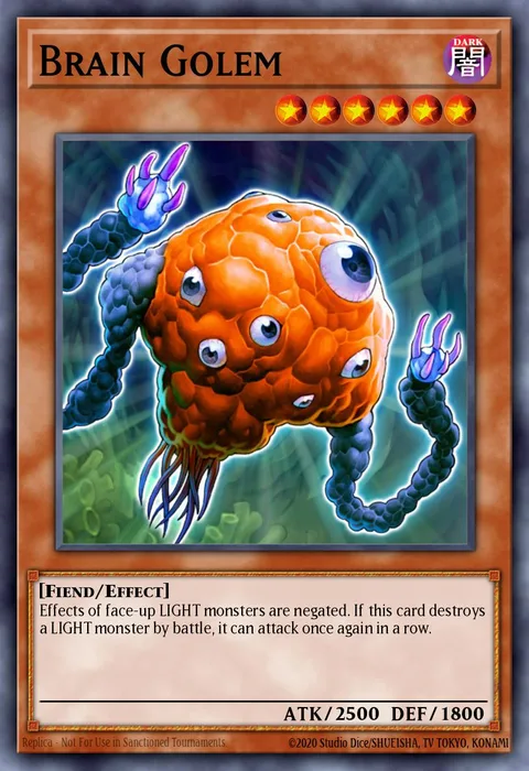 Brain Golem trading card