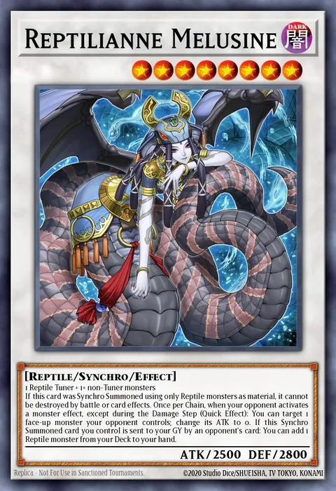 Reptilianne Melusine trading card