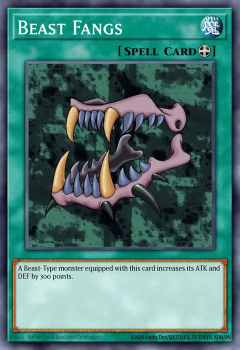 Beast Fangs trading card