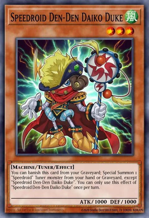 Speedroid Den-Den Daiko Duke trading card