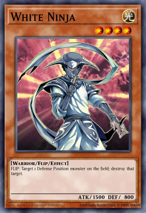 White Ninja trading card