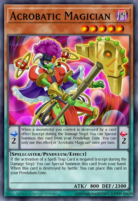 Acrobatic Magician trading card