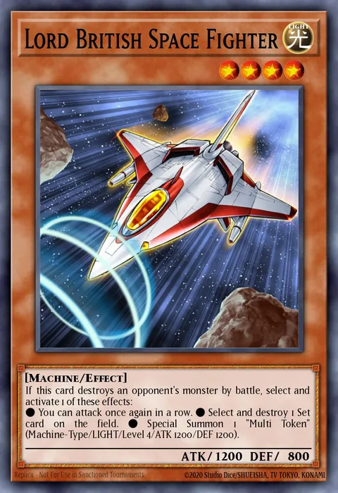 Lord British Space Fighter trading card