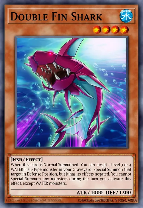 Double Fin Shark trading card