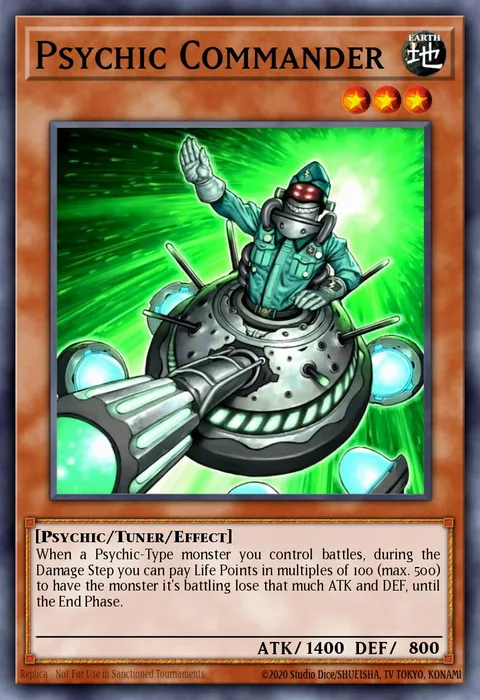 Psychic Commander trading card