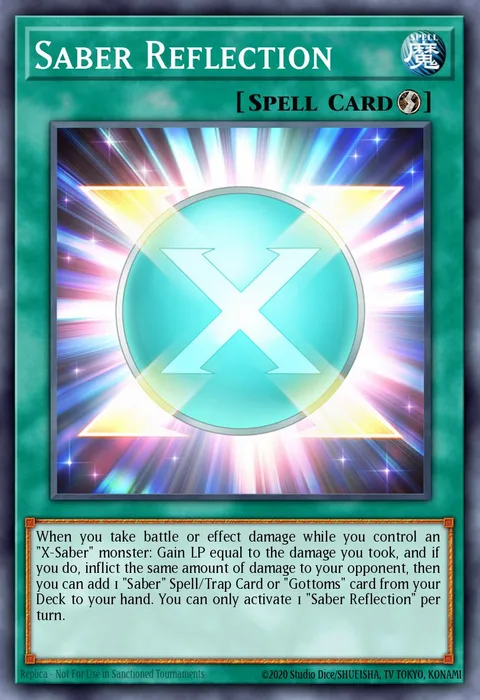 Saber Reflection trading card