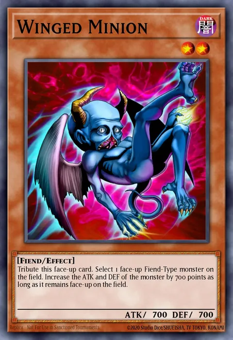 Winged Minion trading card