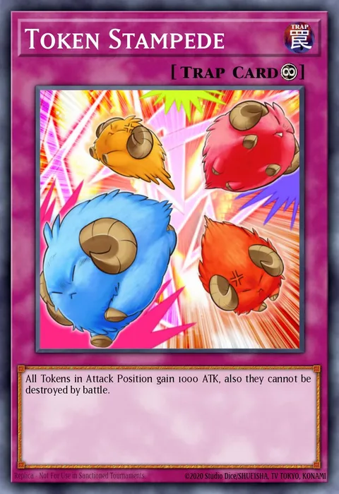 Token Stampede trading card