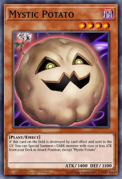 Mystic Potato trading card