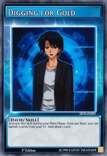 Digging for Gold trading card