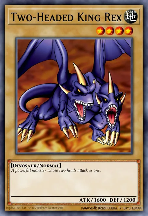 Two-Headed King Rex trading card
