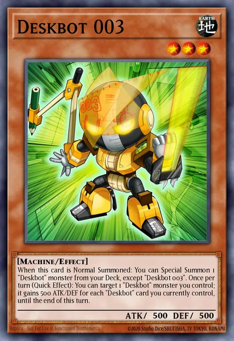 Deskbot 003 trading card